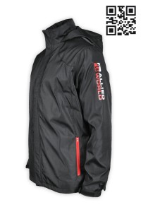 J489 velcro zip zipper jackets fashionable coats professional printed sporty coat supplier company 